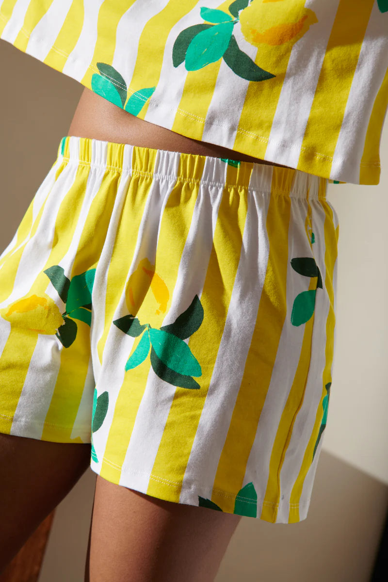 Set Citrons Rayures Jaunes - We Are Jolies