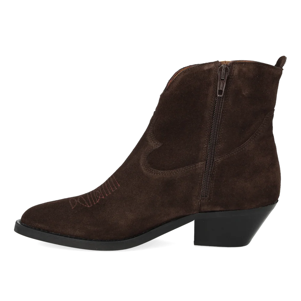 Angulus - Cowboy boot - Bruin suède