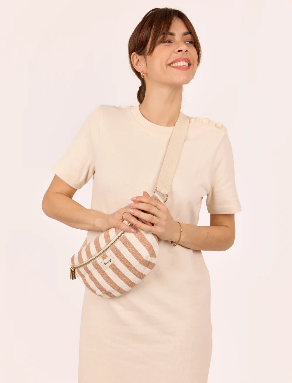 Maradji heuptasje Nicole Striped Pink