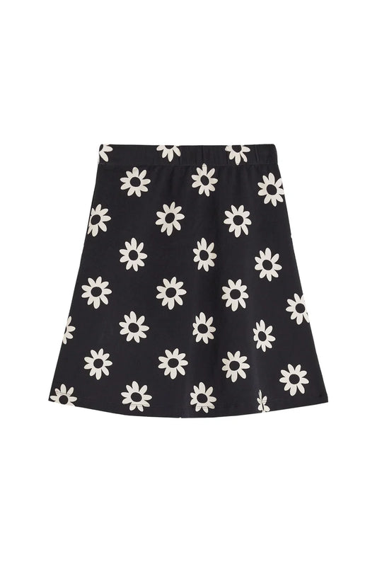 We Are Jolies - Rok met bloemen - Zwart/wit