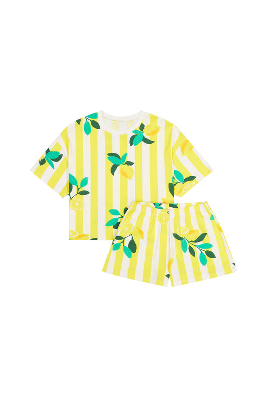 Set Citrons Rayures Jaunes - We Are Jolies