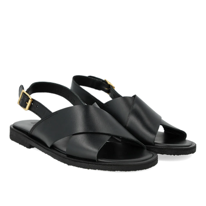 Classic cross sandal - Zwart - Angulus