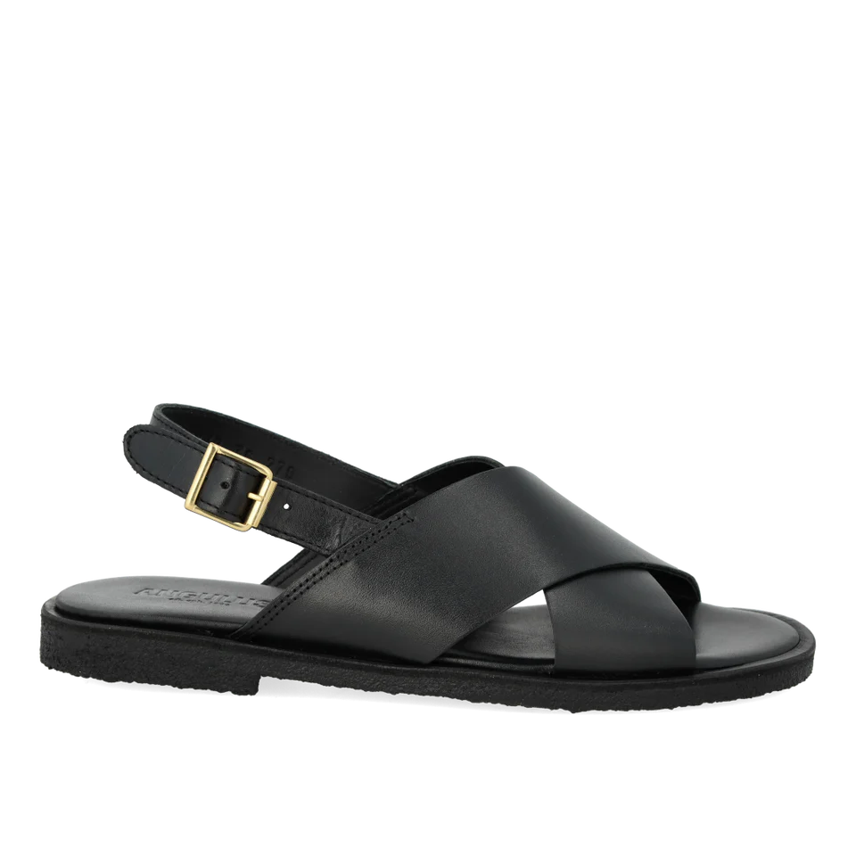 Classic cross sandal - Zwart - Angulus