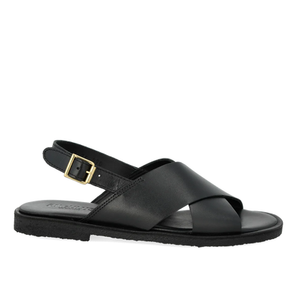 Classic cross sandal - Zwart - Angulus