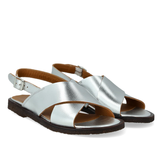 Classic cross sandal - Zilver - Angulus