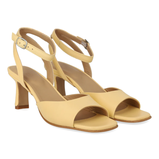 Angulus Sandal with heel - Yellow