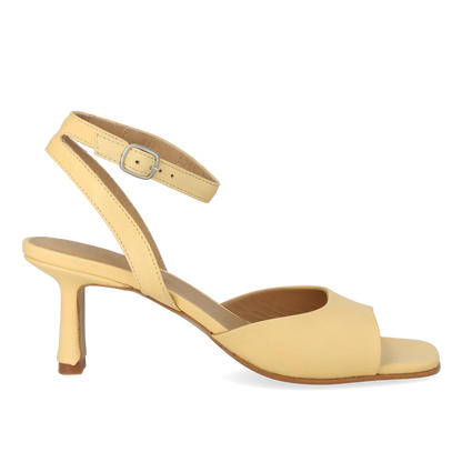 Angulus Sandal with heel - Yellow
