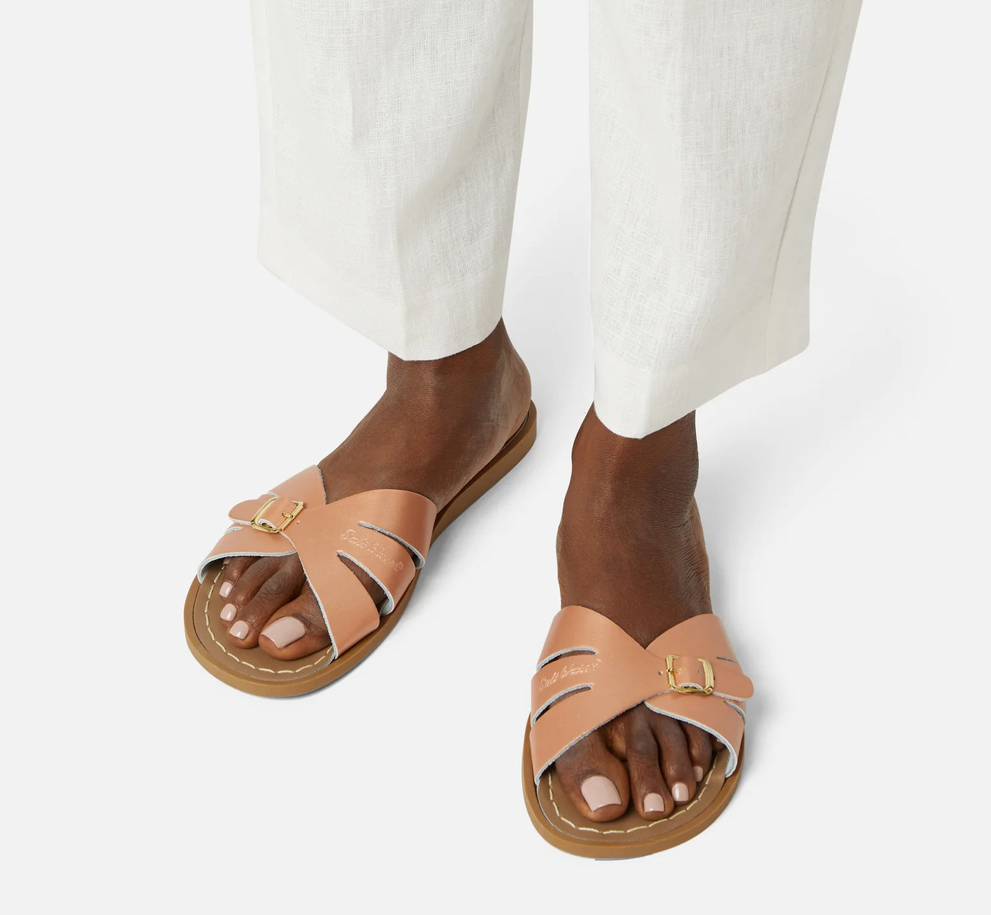 Salt Water Classic Slide - Rose Gold