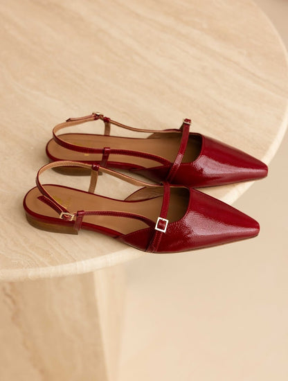 Bobbies - Amel Cherry Gloss slingback