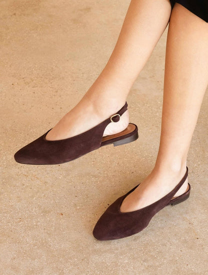 Bobbies - Anouk Marron Truffé slingback