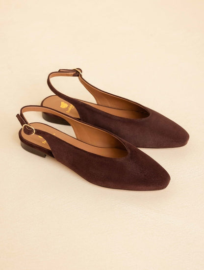 Bobbies - Anouk Marron Truffé slingback