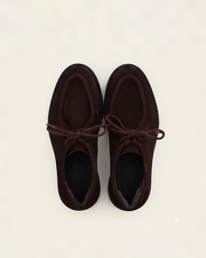 Angulus - Suède lace-up - Bruin