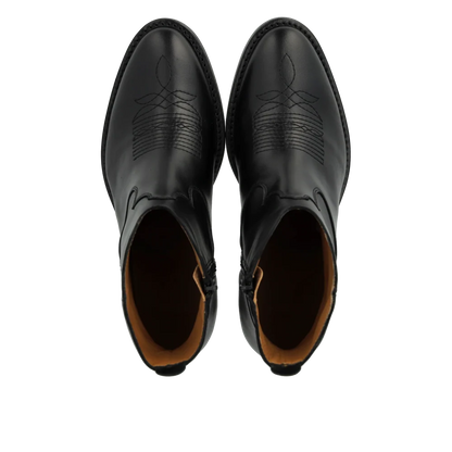 Angulus - Cowboy boot - Zwart leer