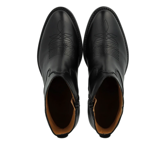 Angulus - Cowboy boot - Zwart leer