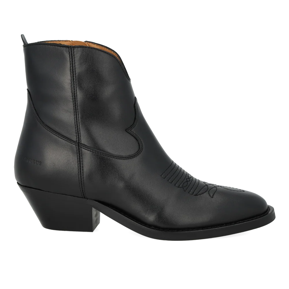 Angulus - Cowboy boot - Zwart leer