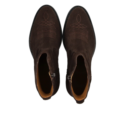 Angulus - Cowboy boot - Bruin suède