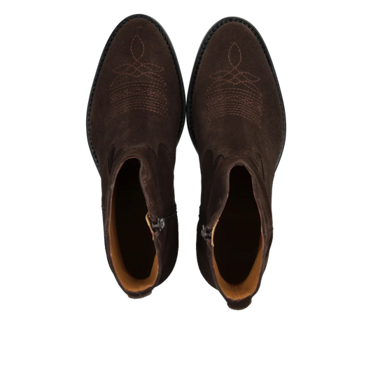 Angulus - Cowboy boot - Bruin suède