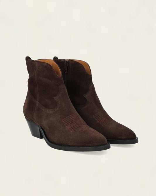 Angulus - Cowboy boot - Bruin suède