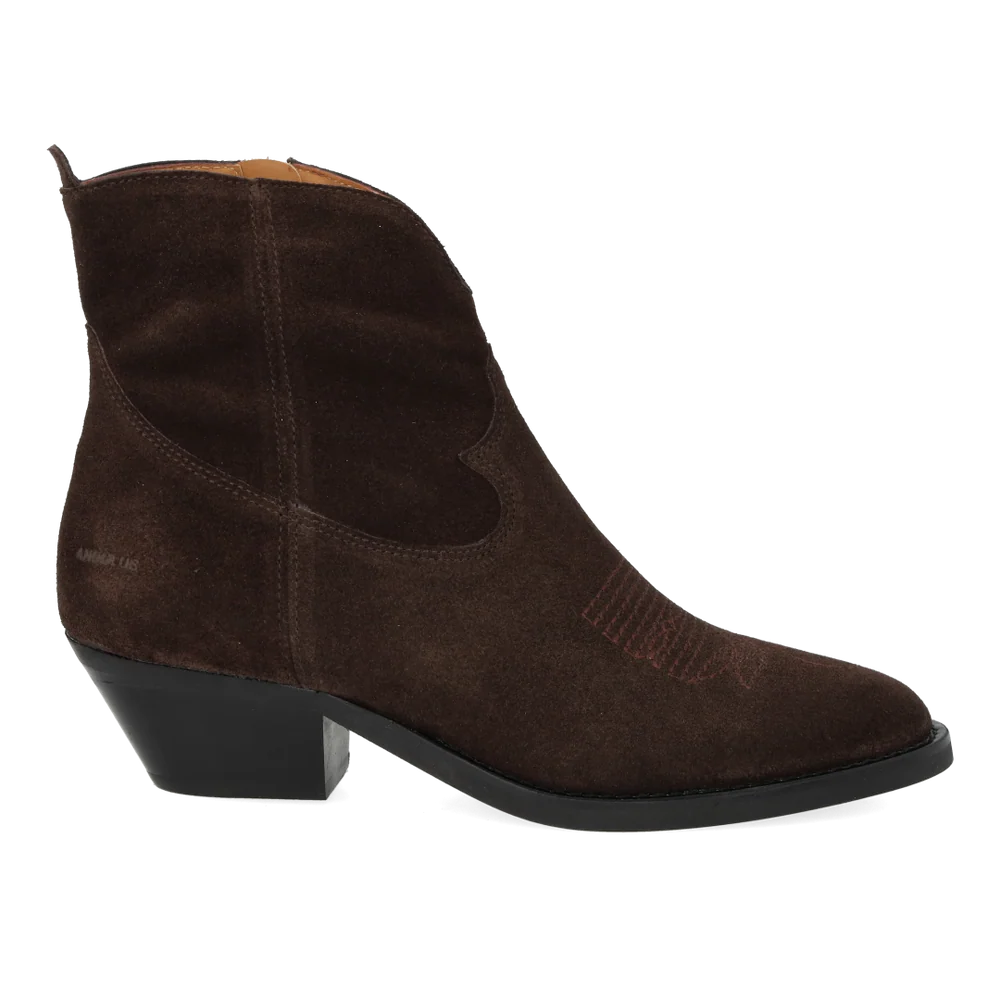Angulus - Cowboy boot - Bruin suède
