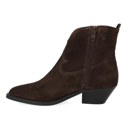 Angulus - Cowboy boot - Bruin suède