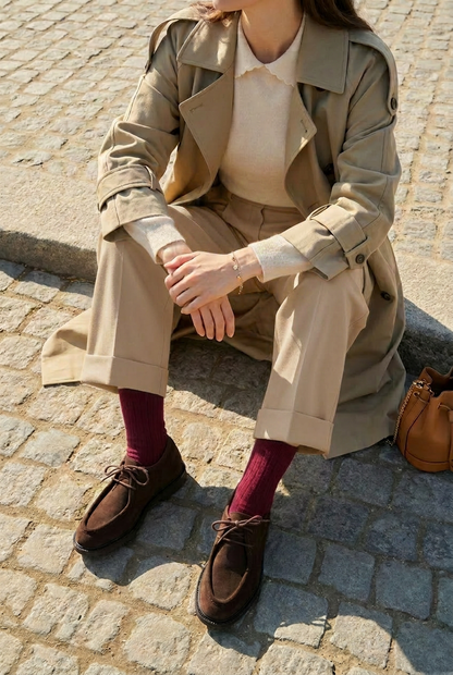 Angulus - Suède lace-up - Bruin