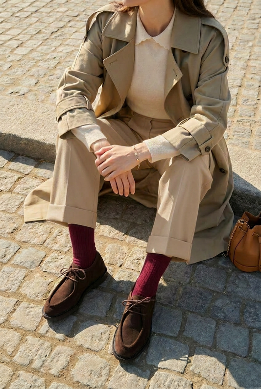 Angulus - Suède lace-up - Bruin