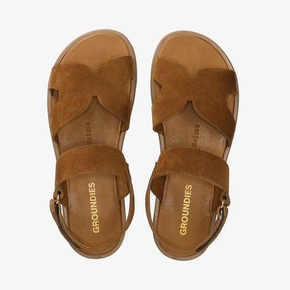 Groundies - Juno sandal in Caramel