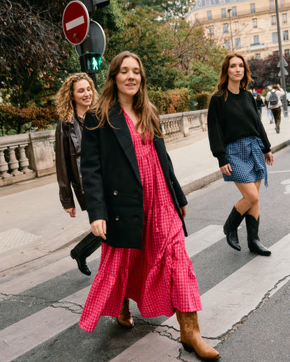 Double-Breasted Tailored Coat - Zwart