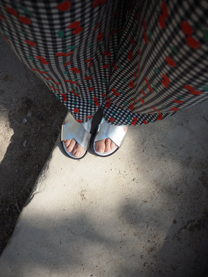 Classic cross sandal - Zilver - Angulus