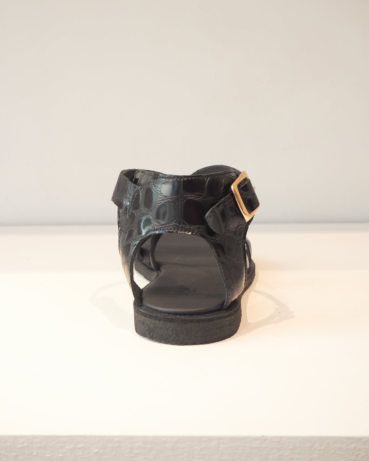 Angulus - Black Croco - Sandaal