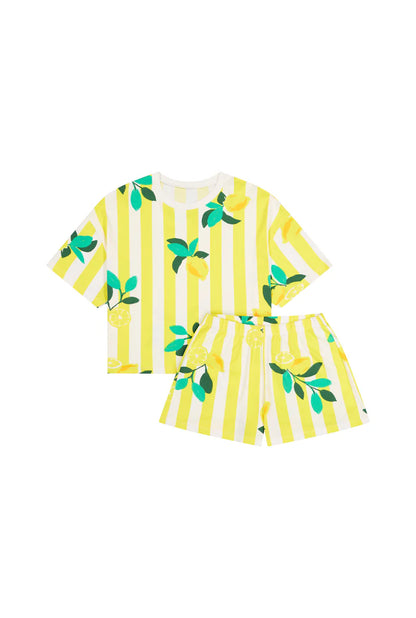 Set Citrons Rayures Jaunes - We Are Jolies