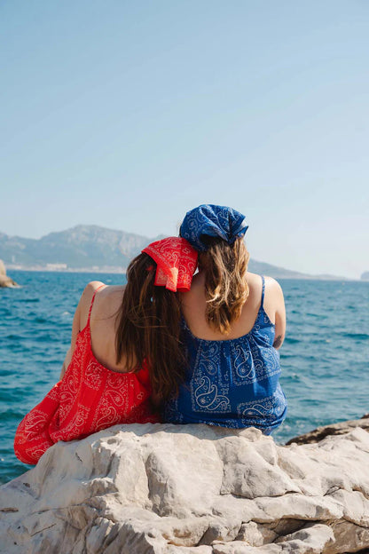 We Are Jolies - Bandana kleedje blauw