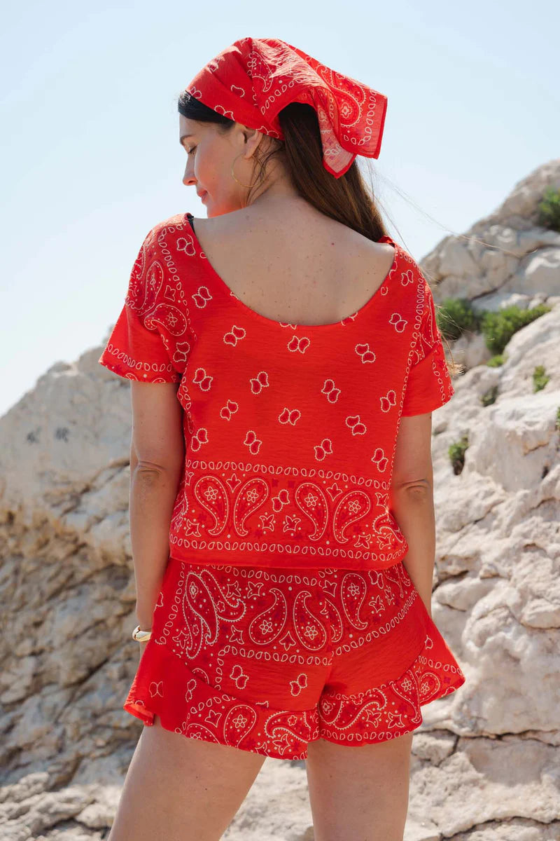We Are Jolies - Bandana short - rood