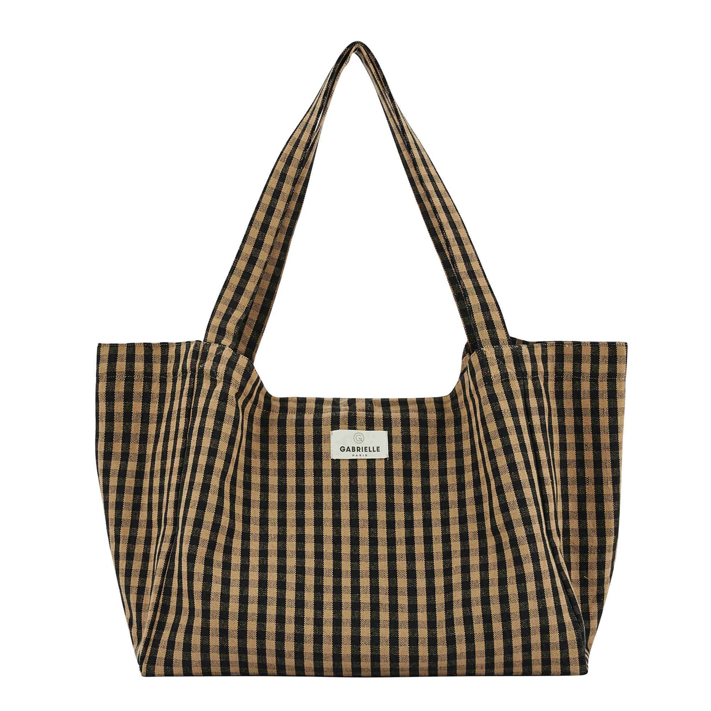 Vichy Café katoenen handtas